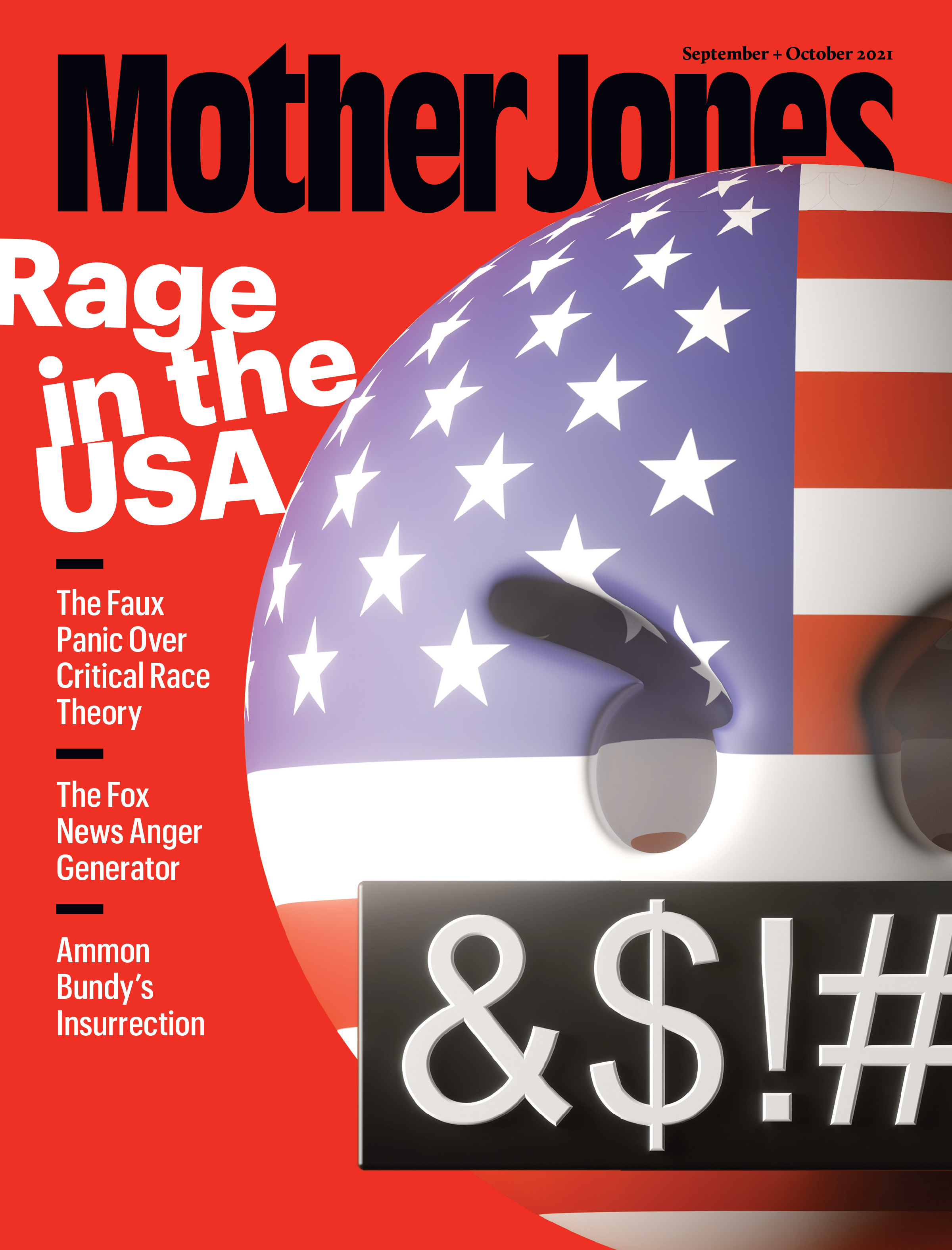 Mother Jones Magazine Cover : September + October 2021
