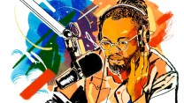 Illustration of Reveal host Al Letson