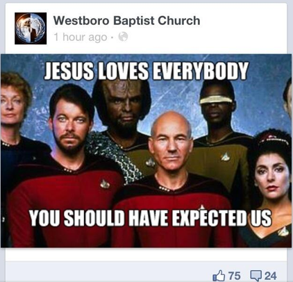Star Trek Westboro Baptist Church hack