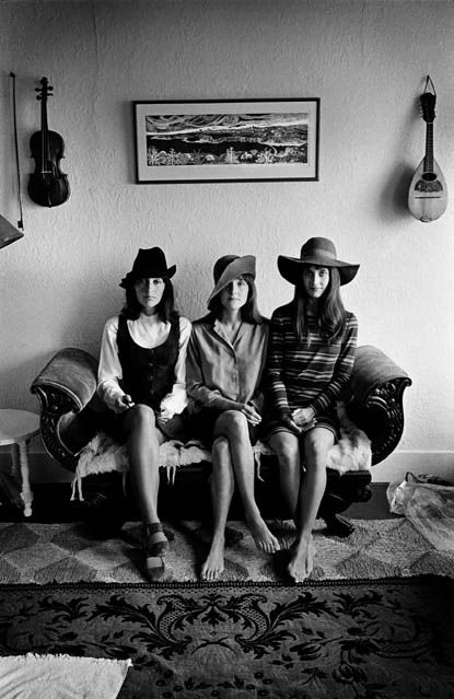 The Baez sisters: Joan, Pauline, and Mimi. San Francisco, 1968.