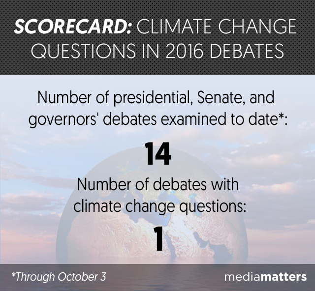 Media Matters debate scorecard