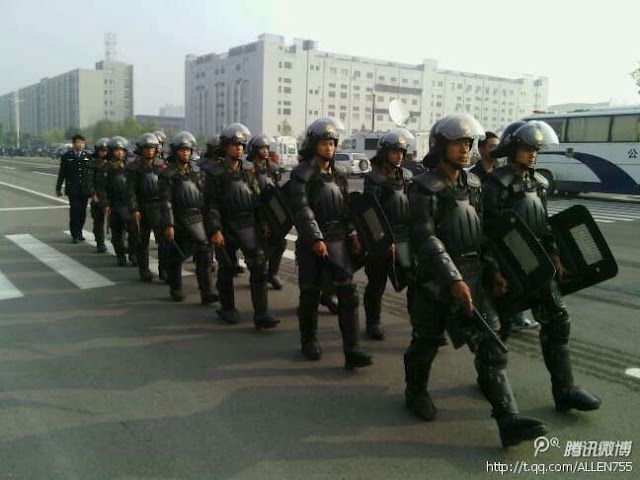 Law enforcement in Taiyuan, China