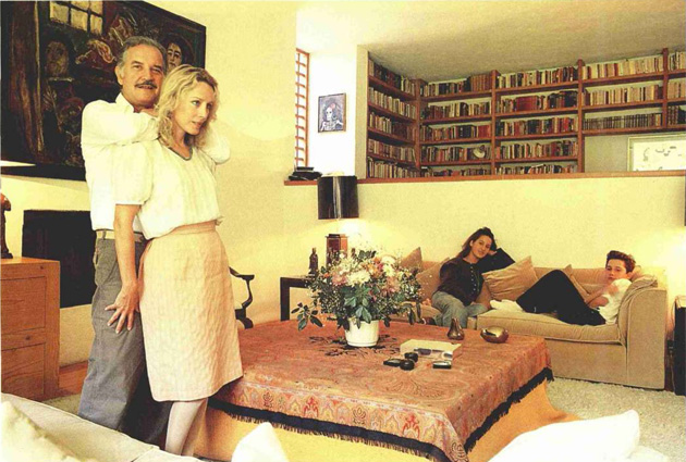 A scene of the Fuentes family in their home in 1988.