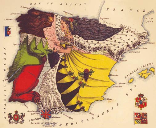 William Harvey's Map of Spain and Portugal